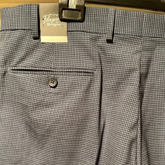 Original Penguin Flat Front Slim Fit Trousers, Blue, Size 38R, EUC - Picture 6 of 7